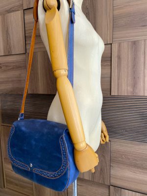 Blue Handmade, Genuine Leather, Handcrafted Shoulder Bag3