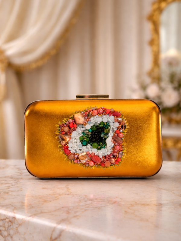 Handmade Hand-Embroidered Portfolio Clutch Bag