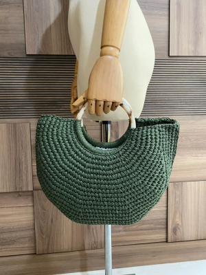 Handmade Bone Handle Handbag