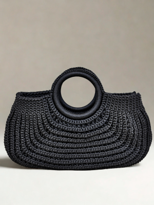 Handmade Black Crochet Bag – A Perfect Blend of Elegance and Functionality