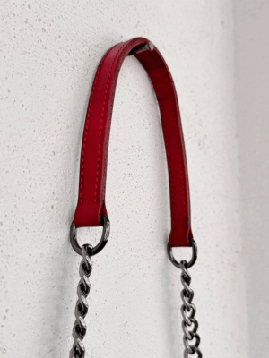 Handmade Genuine Leather Shoulder Red Bag for Women3 (1)