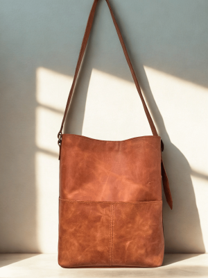 Crazy Leather Bag – Unique Boho Satchel – Handmade  Shoulder Bag