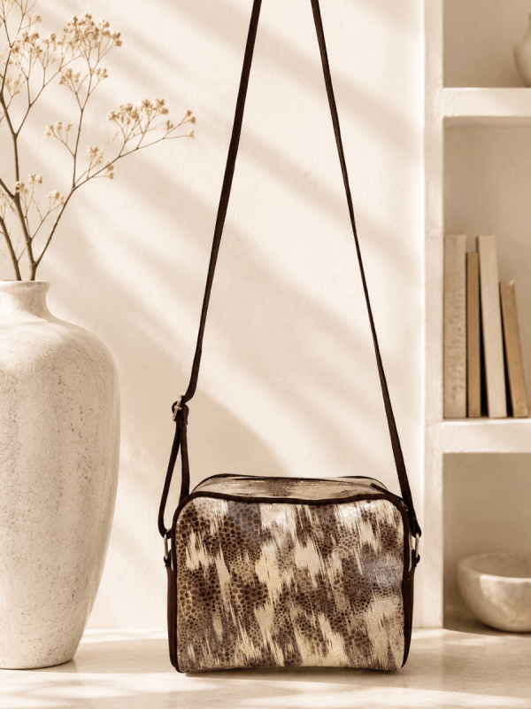 Brown Leather Shoulder Bag for Women