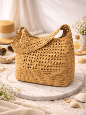 Bohemian Handmade Crochet Shoulder Bag for Women2 (1)